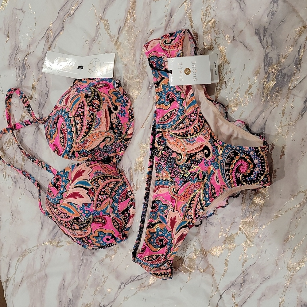 Shade & Shore small 34D 2pcs bikini